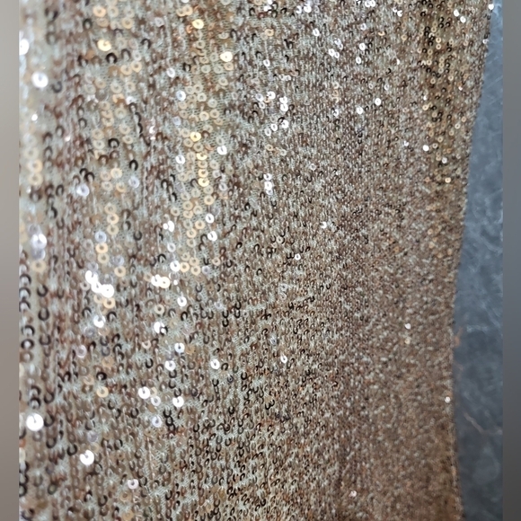 Kalinnu's Gown,‎ For Formals, Proms, Etc.  Rose Gold Sequins, Dress Size (S) - Picture 4 of 15